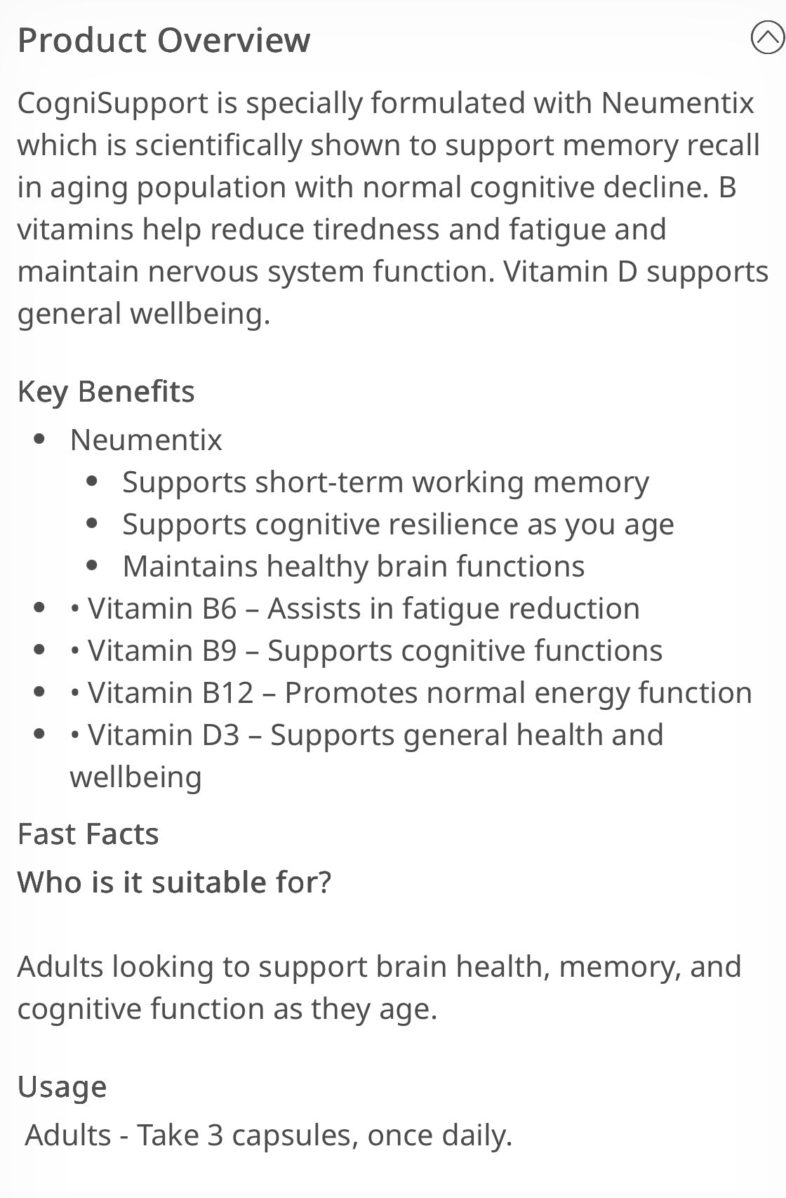 CogiSupport - Healthy Brain