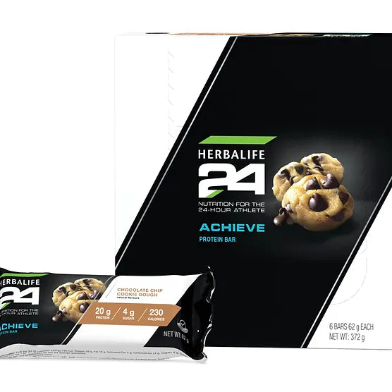 Herbalife24 Achieve Protein Bar - Chocolate Chip Cookie Dough 6bars per box